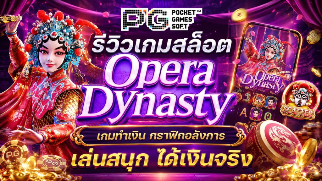 รีวิวเกมสล็อต Opera Dynasty เกมทำเงิน