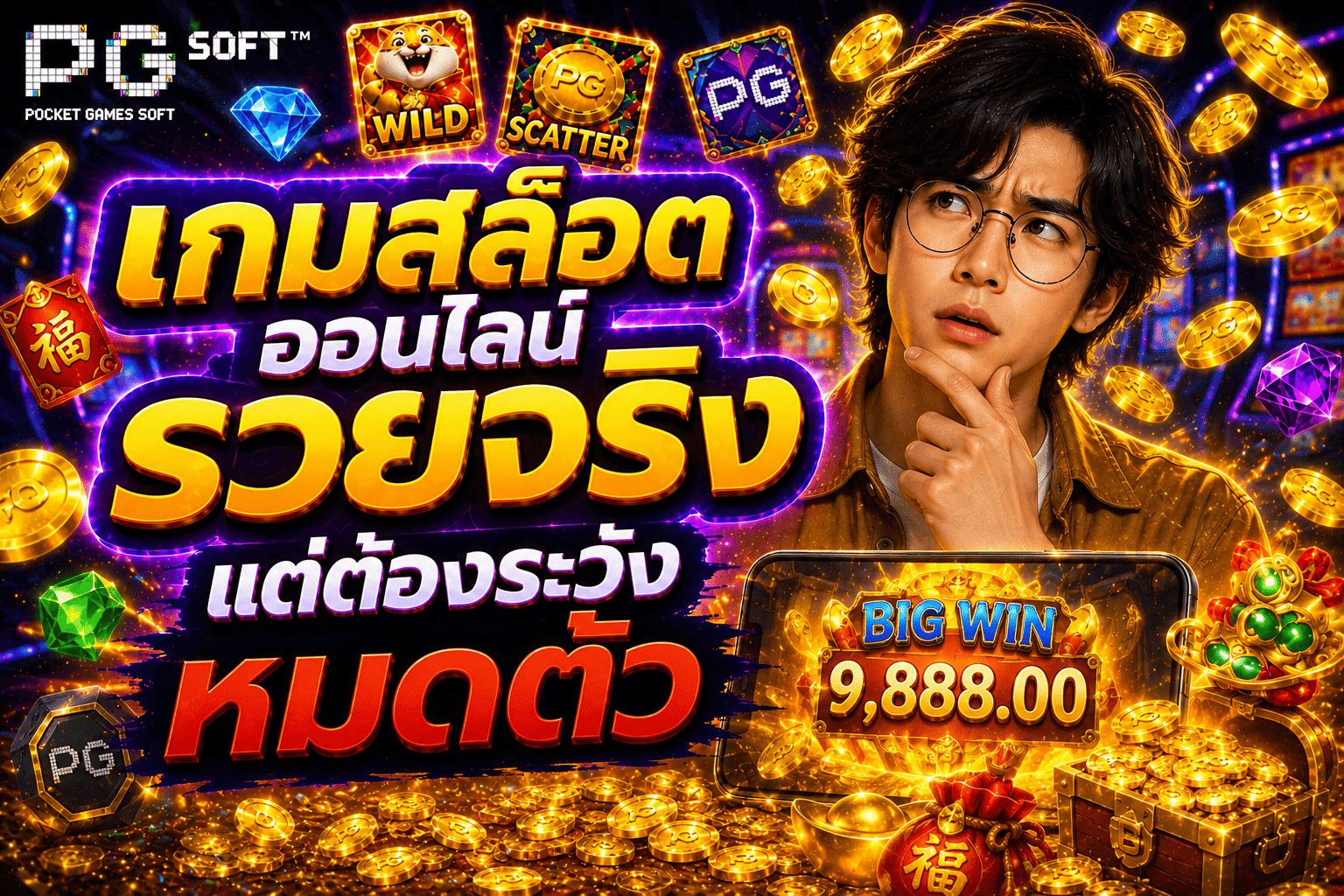 เกมสล็อตออนไลน์รวยจริง แต่ต้องระวังหมดตัว