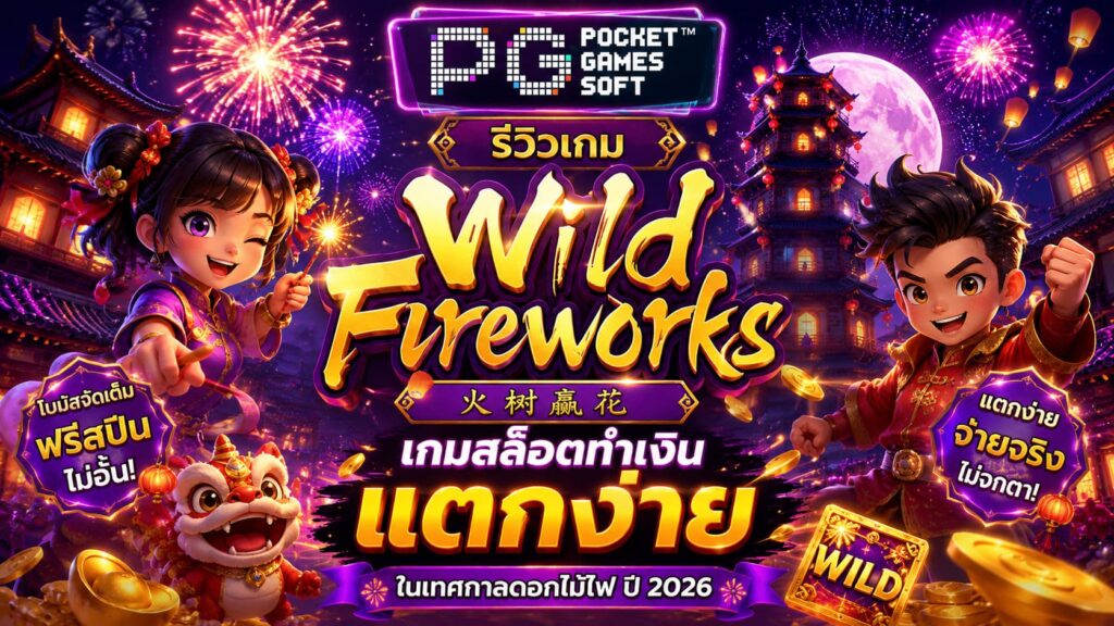 รีวิวเกม Wild Fireworks เกมสล็อตทำเงิน แตกง่าย